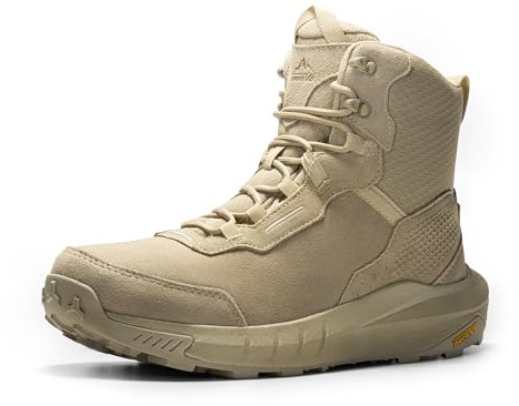 NORTIV 8 Botas Militares Ligeras Tácticas Hombre Policiales,Arena,41
