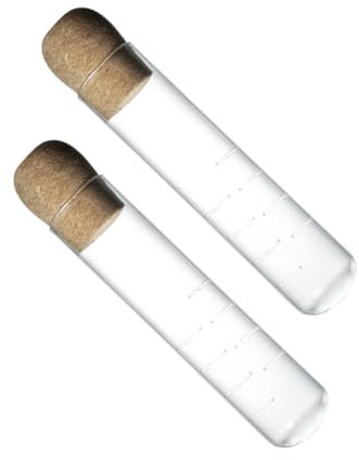 MAGICLULU 2 Piezas Coladores De Té De Tubo De Vidrio Reutilizables Transparentes Con Corcho Para Sueltas Infusores De Té Para Tazas Sueltos Para Tazas