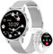 Miecgth 2025 Smartwatch Donna con SIRI/ET/HRV, 1.27 TFT Orologio Donna con Chiamate Cardiofrequenzimetro Ciclo Mestruale IP68 24H Sonno Caloria Fitness Tracker per Android & iOS (Argento)