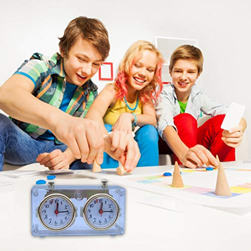SEAFRONT Orologio da Scacchi, Timer Professionale in Plastica con Precisione Avanzata per Giocatori di Scacchi e Go, Facile da Usare e Portatile, Perfetto per il Gioco Competitivo (Marrone chiaro)