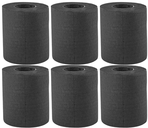 6 rotoli di carta igienica nera a 4 veli, morbidi e colorati, per bagno, cucina, ufficio, decorazioni per feste domestiche e articoli essenziali per il bagno degli ospiti