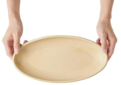 Hushåll oval fiskplatta enkel ugn ändra glasyr färg – 30 cm fisktallrik lysande orange (ugnsbyte)