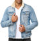 Red Bridge Herren Jeansjacke Trucker Sherpa Jacke Übergangsjacke Denim Blau Blau L