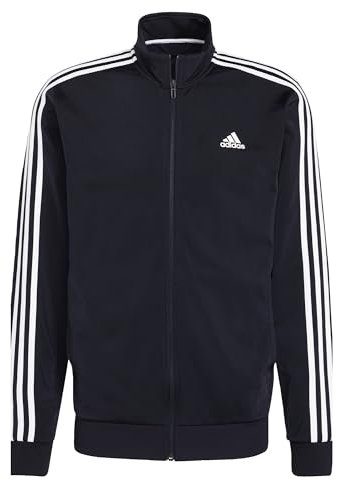 adidas Herren Essentials Warm-Up 3-Stripes Track Jacket, Legend Ink/White, 3XL