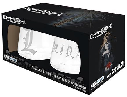 ABYSTYLE - DEATH NOTE Set de 2 verres Kira & L
