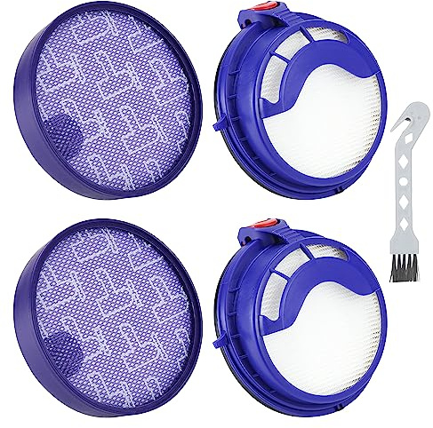 UYGHHK DC25 Filter Replacement for Dyson DC25 Ball Vacuum Cleaner, Pre Filter Part #919171-02, Post HEPA Filter, Part #916188-06 (2 Set)