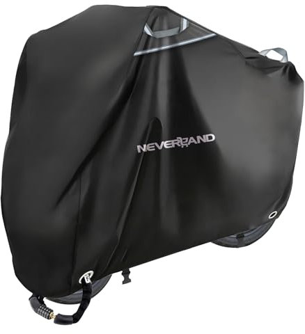 NEVERLAND Housse de Moto Impermeable Oxford 300D Protection Extérieure Etanche - Résistant aux Poussière Pluie Neige UV Vent - 200 * 90 * 100CM