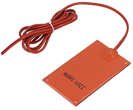 Tappetino Riscaldante in Gomma Siliconica, CA 220 V per Tappetino Riscaldante in Silicone per Armadio Elettrico 90x150 Mm (100W)