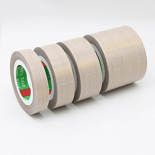 COYOUCO Ruban en téflon, 0,18 mm d'épaisseur 80-100 mm de Large Ruban adhésif PTFE pour Machine à sceller sous Vide et Industries électriques, 10 mètres de Long,80mm