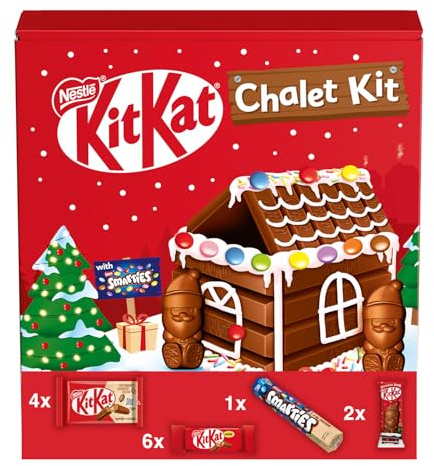 KITKAT Cabin Kit Casetta Natale con Wafer ricoperto di Cioccolato al Latte 461g