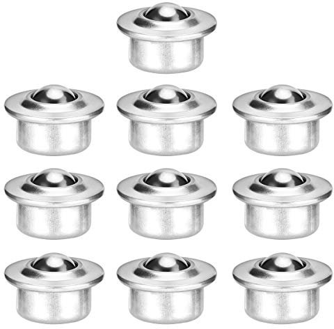 OUNONA 10 Stück Edelstahl Kugelrollen Mit Kugellager 608Zz Für Möbel Und Maschinen Drehbare Tragrollen Für Transport Und Werkzeuge