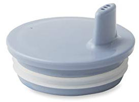Design Letters Deckel für Baby und Kinder Persönliche Eco Becher (Hellblau) - BPA-frei und BPS-frei, Spülmaschinenfest, Dicht schließender Deckel, leicht, 27 g.