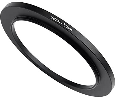 62mm to 77mm Step Up Ring filter adapter applicable to all brands of UV ND CPL filter (62mm-77mm)