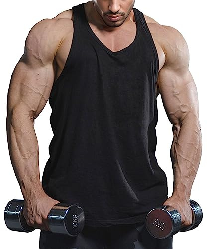 Lehmanlin Camiseta sin Mangas para hHmbre,Camisetas de Tirantes Hombre Entrenamiento de Gimnasio
