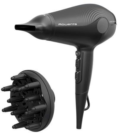 Rowenta Haartrockner UltraSilence Extrem Leise, 2100 EW für kraftvollen Luftstrom, Antistatische Ionen-Generator-Technologie, kompakt, leicht, CV6430F0