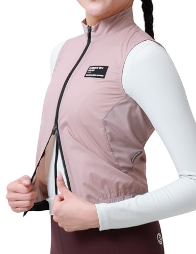 INBIKE Vindjacka för kvinnor UV-skydd SPF50+ Lättviktig andningsbar Jacka Cykel Sport Golf Vandring Camping HY464, Rosa, S