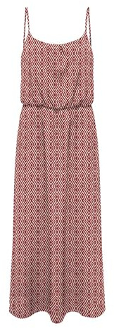 Onlnova Life Vis Strap Maxi Dress AOP, Karanda Red, 38