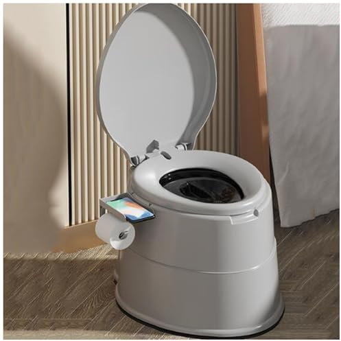 Avtagbar innerhink bärbar toalett, halkfri resematta för camping, bärbar resetoalett för camping,Grey