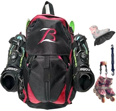 ZBH1985 Sac à dos professionnel pour patins à roues alignées / patins à glace / patins à glace / sac à dos pour voyage d'école