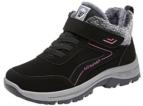 Generisch Stivali invernali da donna, impermeabili, da neve, con imbottitura, da trekking, antiscivolo, scarpe da esterno, slip-on, scarpe da ginnastica, scarpe da tennis, invernali, da lavoro, c, 39