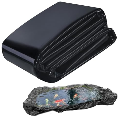 QSZTJJ Lona para Estanque, Revestimiento de Estanque de HDPE, Pond Liner Lámina Estanque Flexible para Peces de Estanques, Fuentes, Jardines Acuáticos y Cascadas (3m×2.1m(9.84ft x 6.89ft))