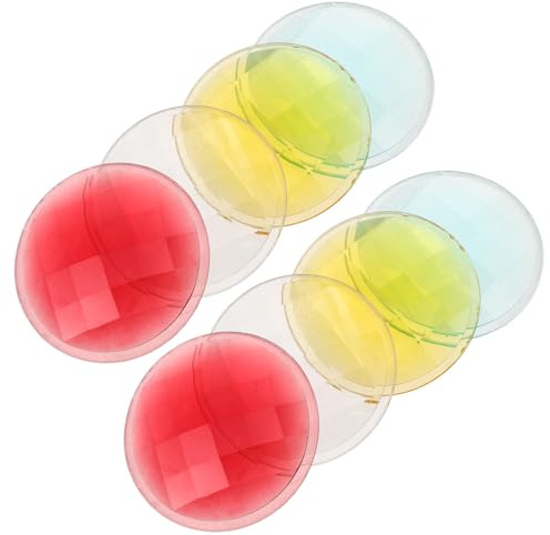 LALADEFIEE 8 Lentes de Prisma para Caleidoscopio Casero, Plástico (,), Tamaño 38x5 Mm, Accesorios para Bricolaje, Fotografía Prismas y Artesanía
