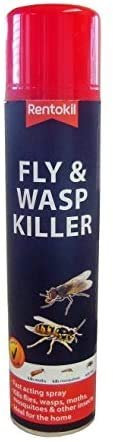 Rentokil 3 x Fly & Wasp Killer Spray 300ml