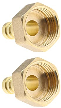 Create idea 2PCS 10mm to 1/2 Inch BSP Female Thread Barb Brass Fitting Connectors Hose Barbed Joint Adapter Coupler For Fuel Air Gas Water Oil