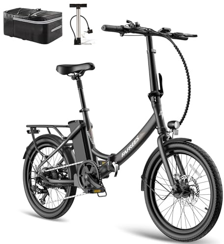 Fafrees F20 Light 20 Pulgadas Plegable E-Bike 250W para Mujer Hombre Adolescente Anciano con Batería Extraíble de 36V 14,5 Ah, Bicicleta Eléctrica Velocidad Máxima 25 km/h Shimano 7S