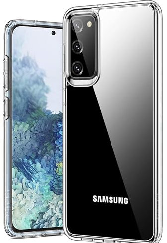 Pristine-Tech Case for Samsung Galaxy S20 FE 4G 5G, Crystal Clear [Anti-Yellow] [Shock Absorption] Phone Cover for Samsung S20 FE, Smartphone Cover (6.5 inch) -Transparent