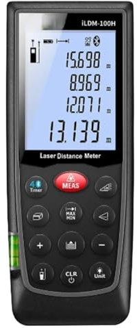 NIWPPKIMX Telémetro láser de ILDM-100H, Nivel milimétrico, Alta precisión, 100 Metros, Regla electrónica Inteligente de Mano
