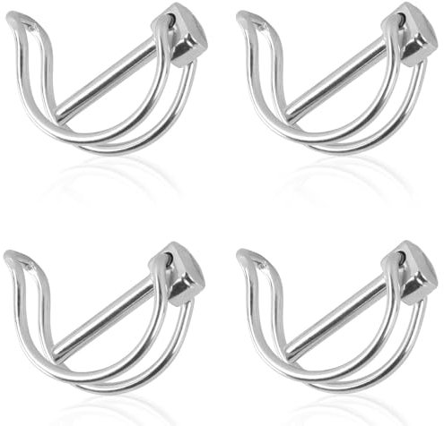 4 Stück Rohrklappsplinte, 6 x 45mm Sicherungsstift, mit Rastverschluss, Verzinkt Splinte, Sicherungsbolzen, für Bauernhof Rasen Garten