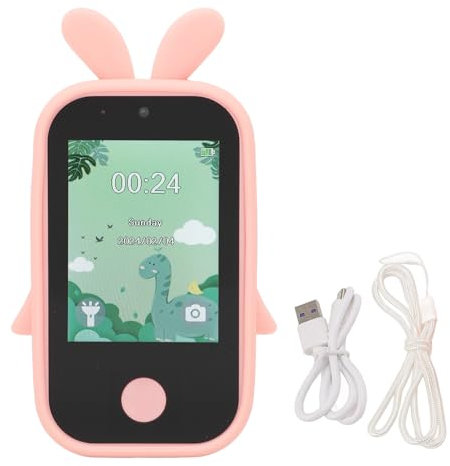 1080p 48mp fotocamera digitale 2.8 pollici touch screen ips mp3 lettore musicale per bambini con fotocamera selfie (Rosa)