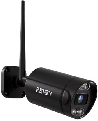 REIGY 8MP utomhus-wifi-övervakningskamera, 2160P IP-säkerhetskamera med rörelsedetektering nattseende färg tvåvägsljud vattentät IP66 NVR-kompatibel