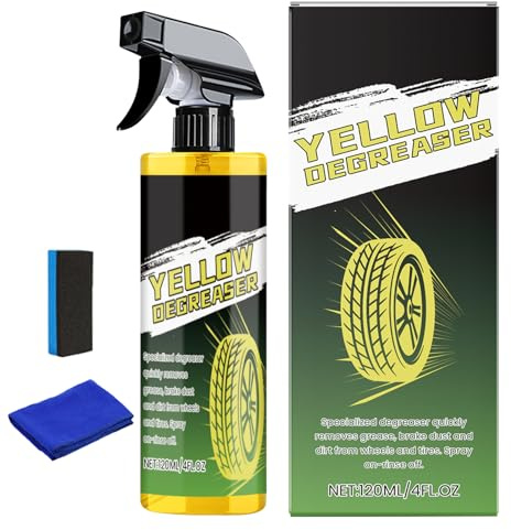 Limpiador de Ruedas de Auto,Eliminación de Manchas y Restauración del Brillo,Spray Limpiador De Ruedas Y Llantas Para Coche - Para Taller De Reparación Garaje Aparcamiento Camiones Monovolumen RV Sedá