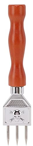 Mtlavishness Ice Chipper 304 Iskross i rostfritt stål med trähandtag Hand Ice Chisel för att bryta is Snabbkylning Drycker Perfekt för hembarer Kök Bartenders Whisky Makin (Typ A)