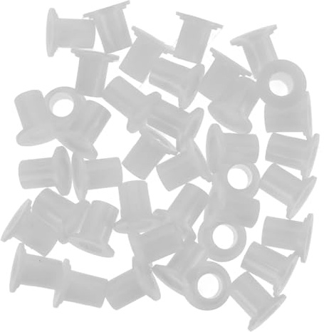 NULYLU 40 Espaciadores de Eje de Patín de Plástico Blanco para Patines Línea, Tapones Laterales Duraderos y Accesorios de Respaldo para Uso Deportivo