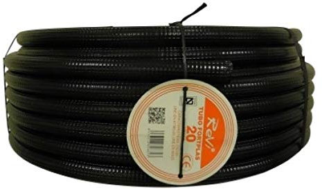 Suinga Tube Ondulé 20mm 50 mètres | Tuyau ondulé avec Certificat Aenor Utilisé pour la Conduite des Câbles électriques | Tuyau Ondulé Extérieur 20 mm | Conduit pour Câbles électriques