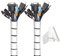 MOSOTECH Lot de 2 Manchons de Rangement pour câbles de 152,4 cm - pour PC, TV, Ordinateur, Maison et Bureau - Flexible, Blanc