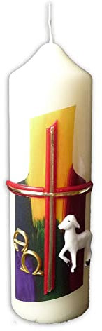 Osterkerze mit Wachsauflage ca. 165/50