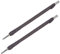 sourcing map Madera Cinceles Cuchillo, 2mm Tungsteno Carburo Plano Punta Talla Carpintería Manual Herramienta 150mm (6 Pulgadas) Longitud con Cuero Tela Mango, 2 Piezas
