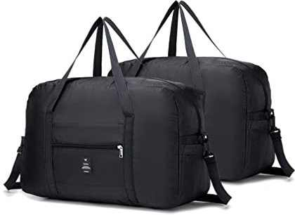 SPAHER Faltbare Reisetasche Ryanair Handgepäck 40x20x25 Cabin Bag Handtaschen Organizer Duffle Bag Faltbar Reisetasche Reise-Gepäck Koffer Tasche Kleidung Koffer Leichte Nylon Reisetasche 2 Stücke