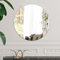 Sqinor Spiegel Rund 40cm Rahmenlos HD Glas Klebespiegel, Modern Spiegel Wand Selbstklebend Wandspiegel für Bad Wohnzimmer Schlafzimmer Flur