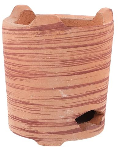 Milisten Persönliche Feuerstelle Aus Lehm Tragbarer Grillofen Für Balkon Oder Camping Kleiner Holzkohleofen Zum Kochen Als Outdoor-holzkohleofen Und Grillzubehör