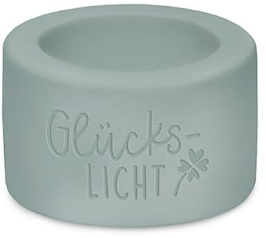 Grafik Werkstatt Teelichthalter | Glückslicht, Blau