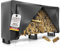Kaminholzregal aussen VERZINKT mit Dach 223x25x115 mit 61cm Abdeckplane 800kg Brennholzregal außen Feuerholzregal Stapelhilfe Metall Kaminholzunterstand Abdeckung Garten (Rundrohr mit Plane)