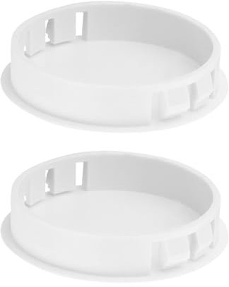 2 Piezas De Tapas De Plástico Blanco, Tapas De Tuberías, Cubiertas De Tuberías De Ventilación Resistentes Al Desgaste, Tapas De Resorte, Accesorios De Tubería