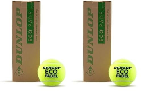 DUNLOP Eco Padel (drucklos) – Padel Bälle für Vereine, Trainer und Freizeitspieler