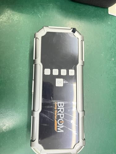 BRPOM Avviatore Batteria Auto con Compressore 160 PSI, 8000A 26800 mAh Avviatore Emergenza per Auto/Moto 12V（Tutti Gas 12L Diesel）Booster Avviamento 600LUMEN LED/Ricarica USB-C