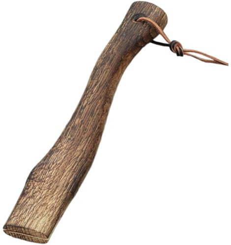 Abbdbd De Hacha De Madera Maciza Curvado De Repuesto con Orificio para Colgar, De Hacha para Tala Aire Libre, Herramientas De Jardinería
